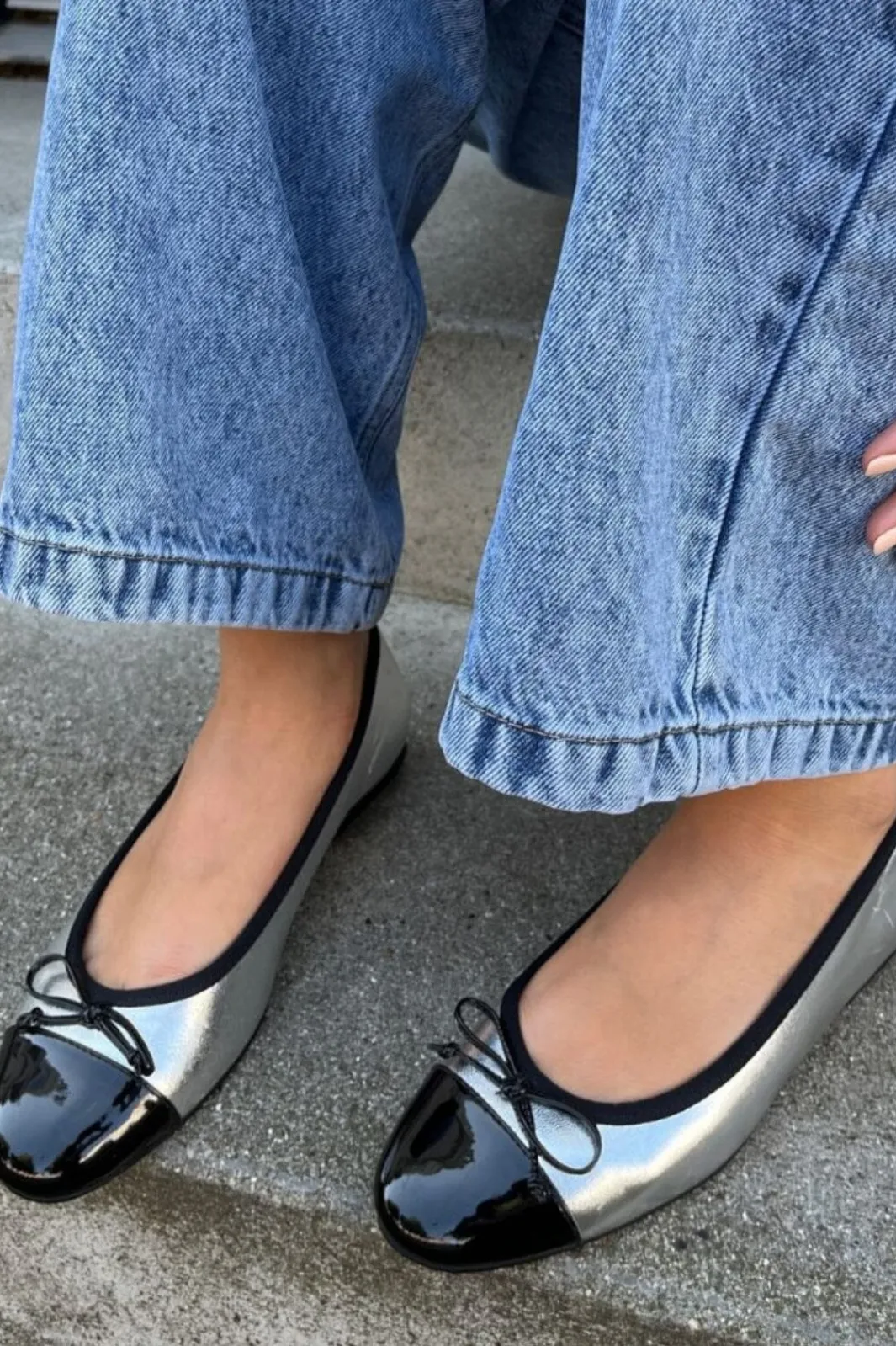 Outlet Copenhagen Shoes My Own Ballerinas 334 Silver / Black