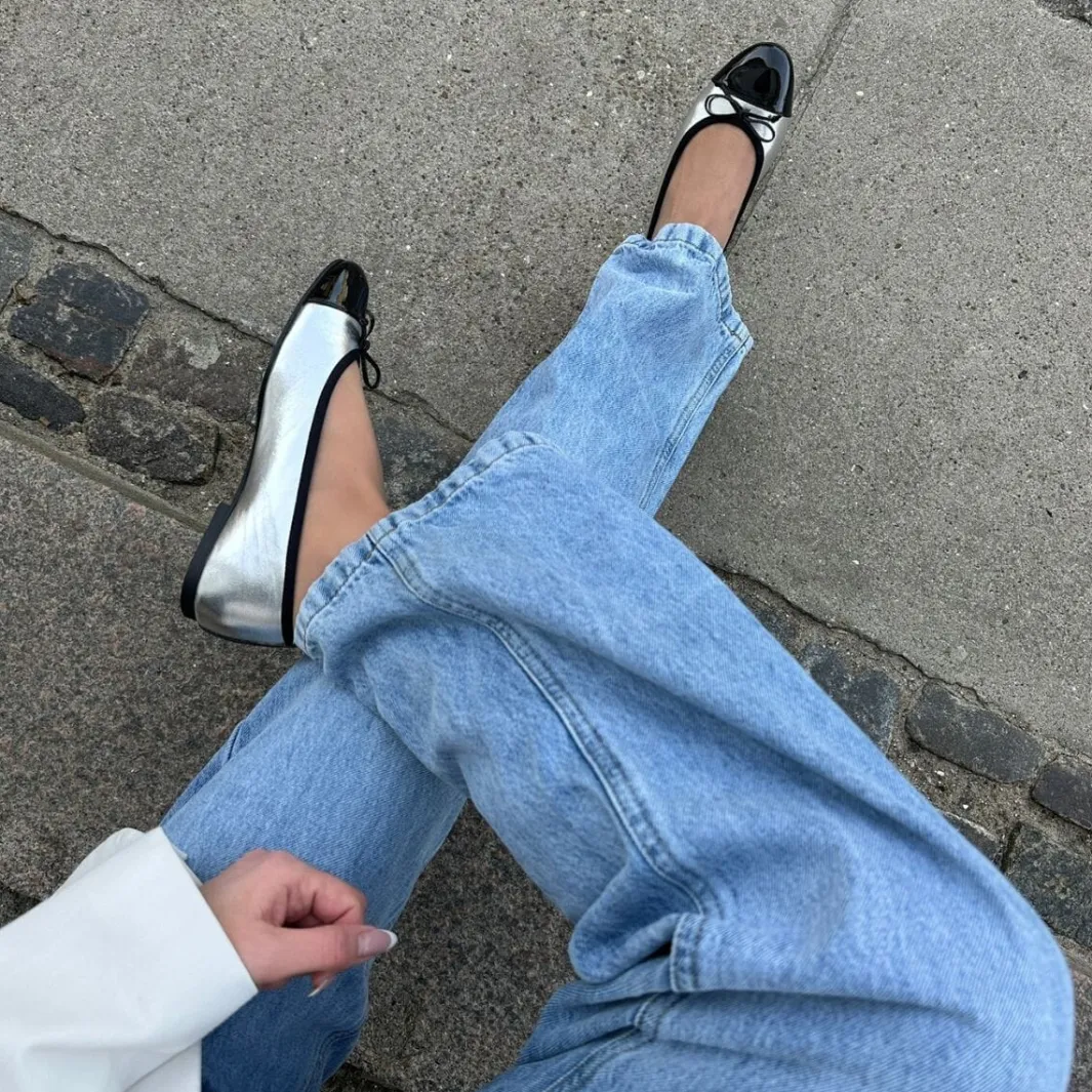 Outlet Copenhagen Shoes My Own Ballerinas 334 Silver / Black