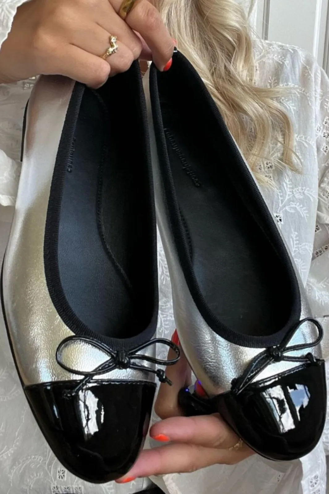 Outlet Copenhagen Shoes My Own Ballerinas 334 Silver / Black