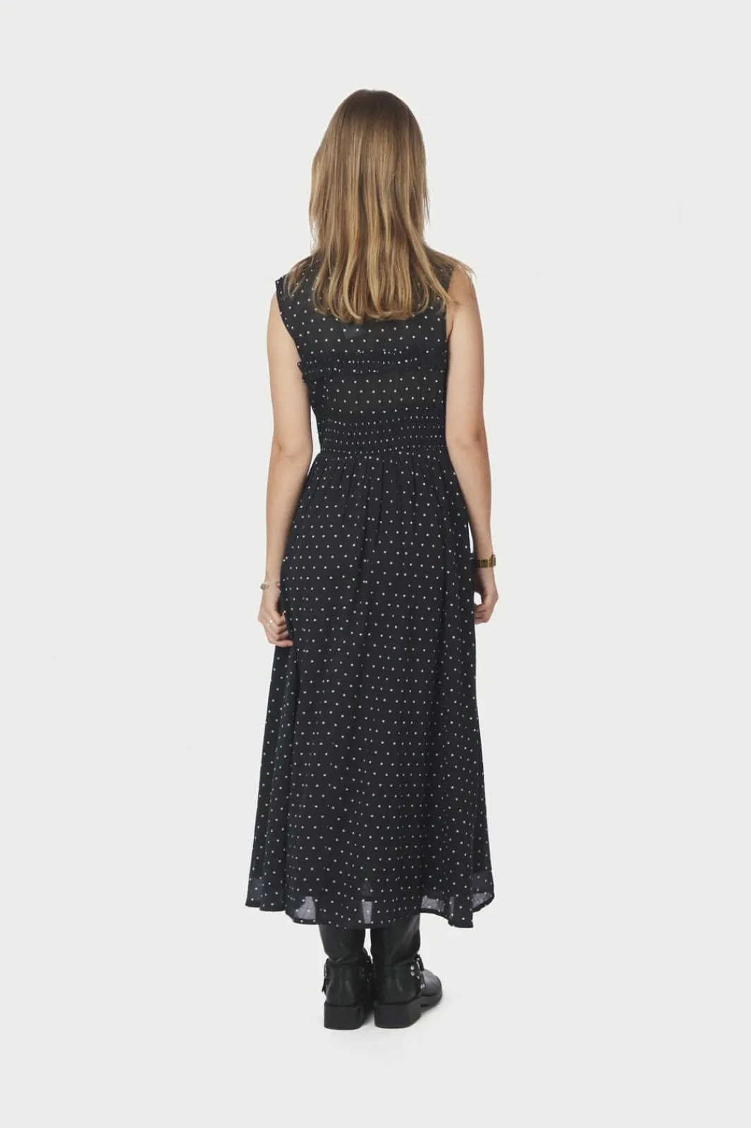 Online Neo Noir Myrna Dot Dress 166384 100