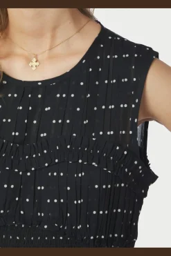 Online Neo Noir Myrna Dot Dress 166384 100