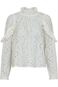 Clearance Neo Noir Nadira Embroidery Blouse Ivory