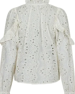 Clearance Neo Noir Nadira Embroidery Blouse Ivory