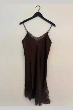 Sale Haute L'Amitié Naomi Asym Lingerie Dress HL10547 Mocca