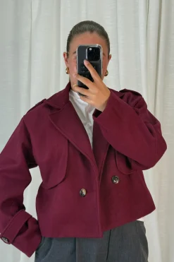 Clearance A-bee Naomi Jacket Burgundy