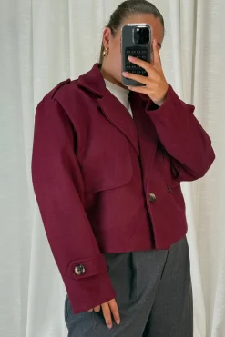 Clearance A-bee Naomi Jacket Burgundy