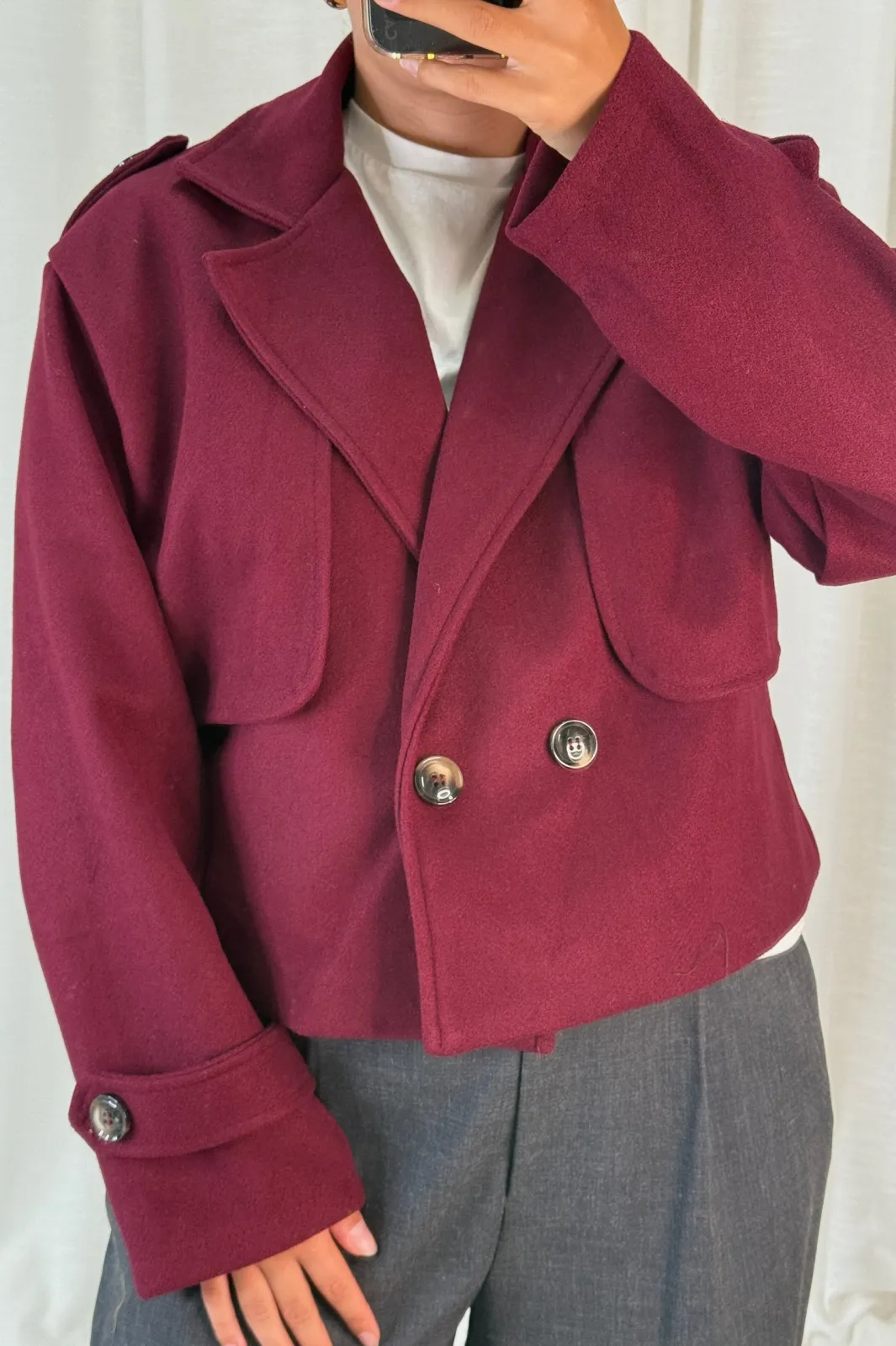 Clearance A-bee Naomi Jacket Burgundy