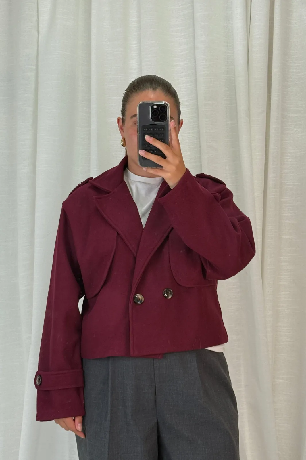 Clearance A-bee Naomi Jacket Burgundy