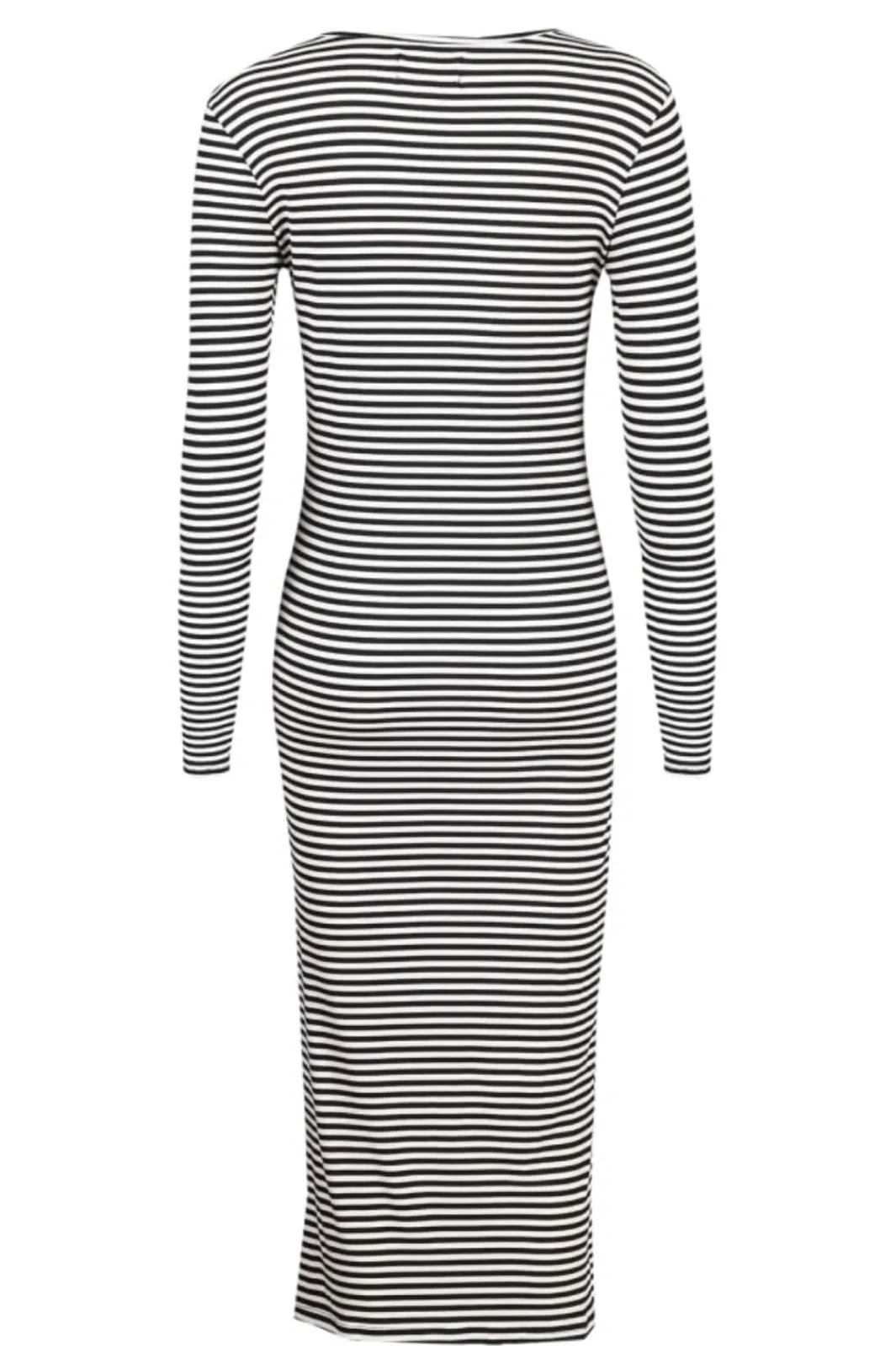 New Liberte Natalia-Ls-Dress Black Creme Small Stripe