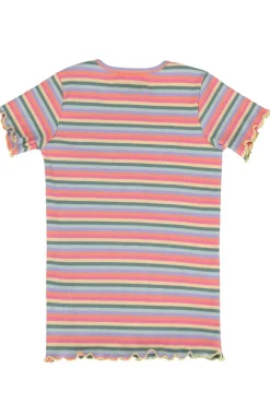 New Liberte Ami Natalia-Ss-Blouse-Kids 21067 Multi Orange Pink Stripe