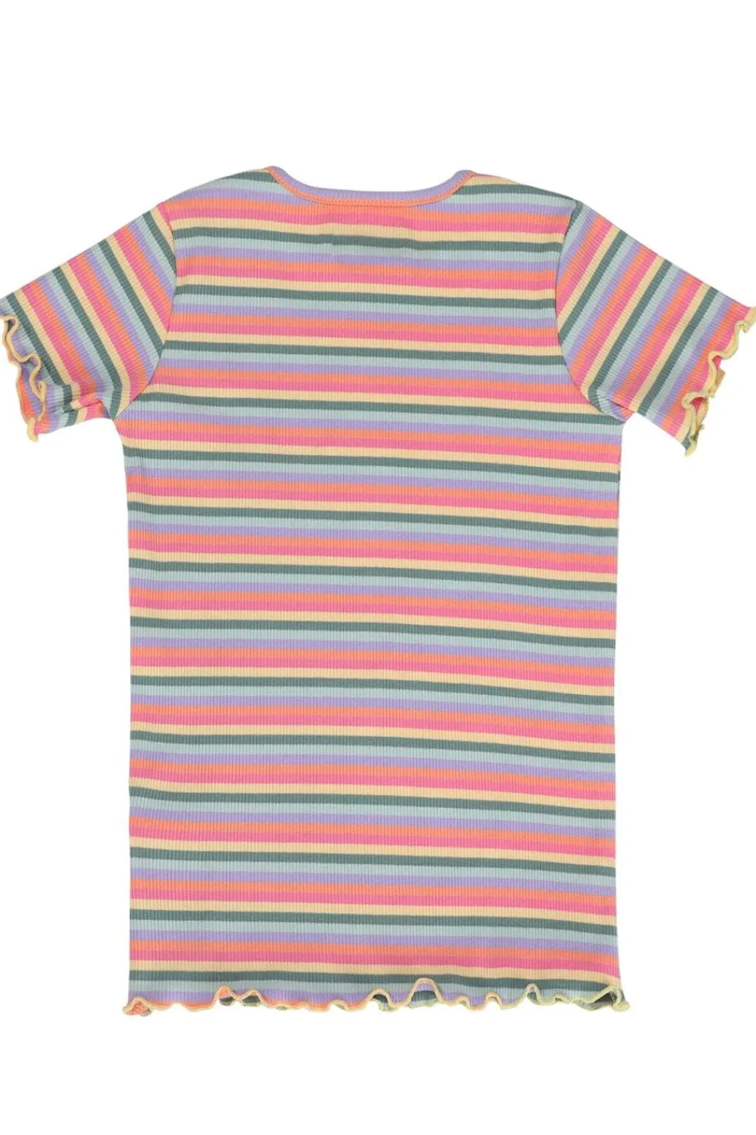 New Liberte Ami Natalia-Ss-Blouse-Kids 21067 Multi Orange Pink Stripe