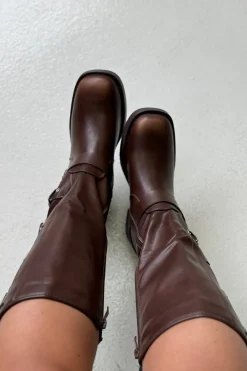 Bloom Natascha Boots Dark Brown