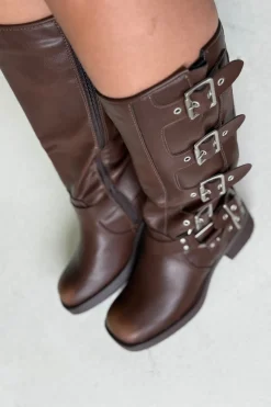 Bloom Natascha Boots Dark Brown