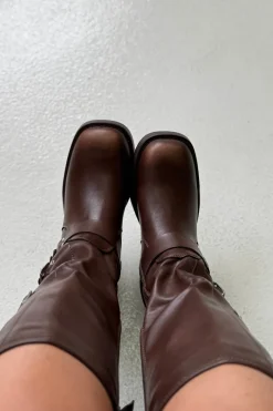 Bloom Natascha Boots Dark Brown