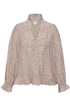 New Gossia Nazligo Lullo Blouse G2574 Rose Black Dots