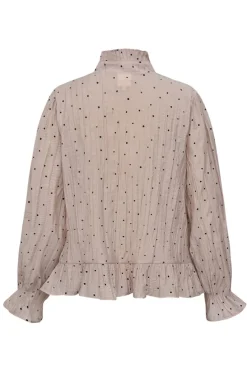 New Gossia Nazligo Lullo Blouse G2574 Rose Black Dots