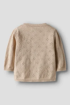 New Name It Nbfrolia Ls Knit Card 4874515 Cement