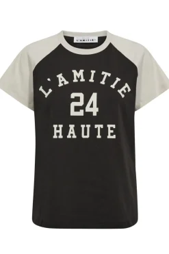 New Haute L'Amitié Neckline College Tee HL10109 Antracit