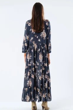 Online Lollys Laundry Neell Maxi Dress Ls24553-3020 23 Dark Blue