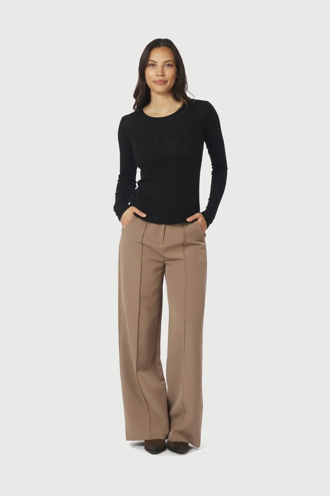 Online Neo Noir Nella Fine Rib Blouse 167271 100