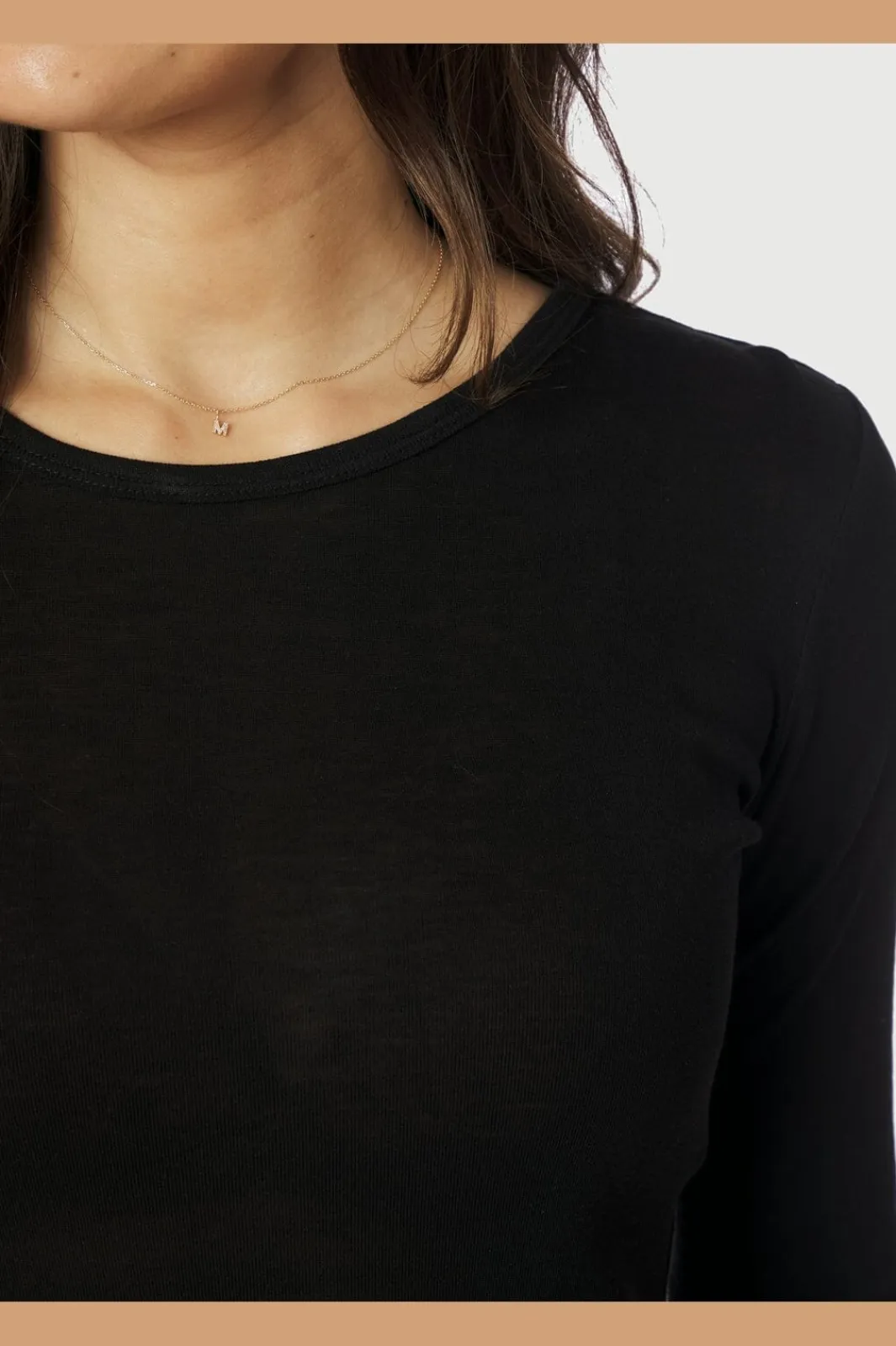 Online Neo Noir Nella Fine Rib Blouse 167271 100
