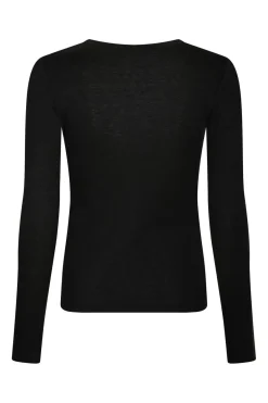 Online Neo Noir Nella Fine Rib Blouse 167271 100