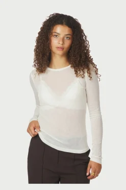 Best Neo Noir Nella Fine Rib Blouse 167271 120