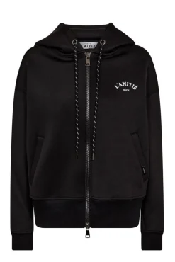 Sale Haute L'Amitié Neo Crop Zip Hoodie HL10266 Black