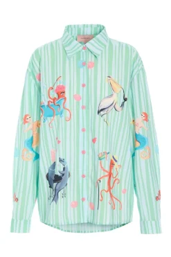 Best Hunkøn Nessie Shirt 26049 Green Ocean Art Print