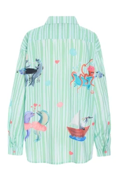 Best Hunkøn Nessie Shirt 26049 Green Ocean Art Print