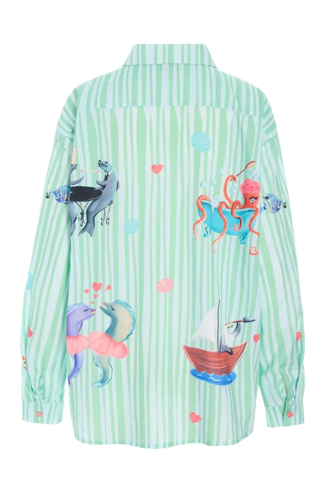 Best Hunkøn Nessie Shirt 26049 Green Ocean Art Print