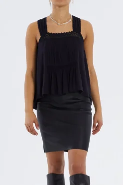 Clearance Lollys Laundry Newton Top 18 Washed Black