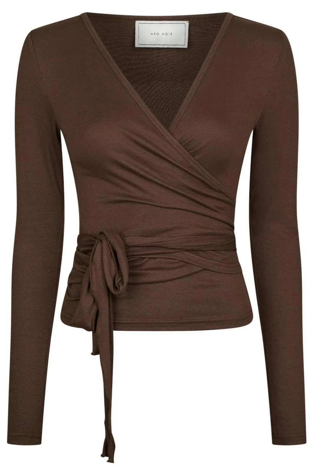 Outlet Neo Noir Nia Jersey Wrap Blouse 165501 584