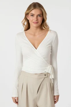 Online Neo Noir Nia Jersey Wrap Blouse 165501 120