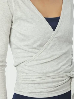 Online Neo Noir Nia Jersey Wrap Blouse 165501 103