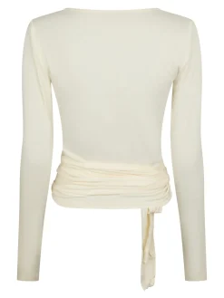 Hot Neo Noir Nia Jersey Wrap Blouse 165501 124