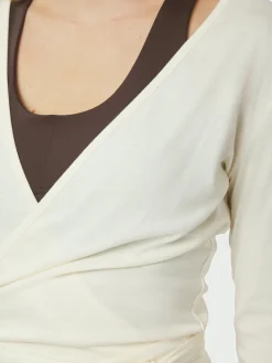 Hot Neo Noir Nia Jersey Wrap Blouse 165501 124