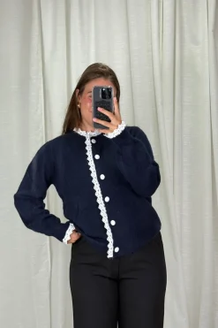 New A-bee Nicolina Knit sweater Navy