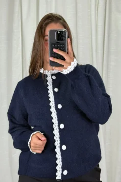 New A-bee Nicolina Knit sweater Navy