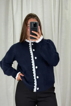 New A-bee Nicolina Knit sweater Navy