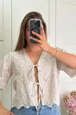 Sale A-bee Nicoline Bluse Beige