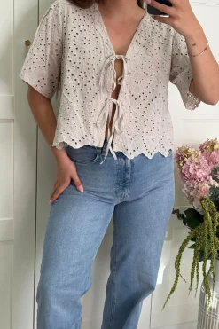Sale A-bee Nicoline Bluse Beige