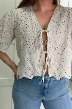 Sale A-bee Nicoline Bluse Beige