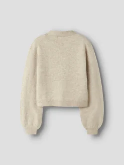 Sale Name It Nkfrina Ls Knit Card 4948506 Cement Black Bow