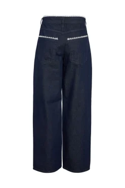 Clearance Noisy May Nmadriana Nw Loose Lace Jeans Db 4951962 Dark Blue Denim