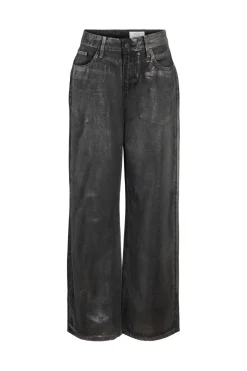 Clearance Noisy May Nmadriana Nw Silver Coated Jeans Az453Mb 4845014 Medium Blue Denim