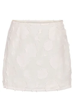 Discount Noisy May Nmalessa H/W Short Texture Skirt 4880780 Bright White