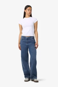 Discount Noisy May Nmalexa Nw Reg Jeans Fo055Mb 4798040 Medium Blue Denim