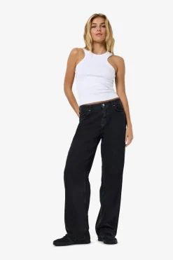 Outlet Noisy May Nmalexa Nw Reg Jeans Ft004Bl 4494815 Black Denim