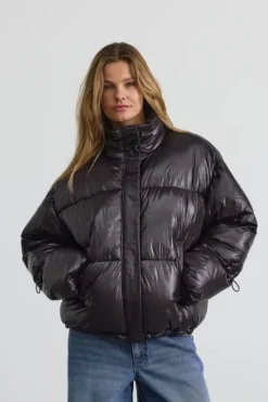 Discount Noisy May Nmallie Shiny Puffer 4852571 Black
